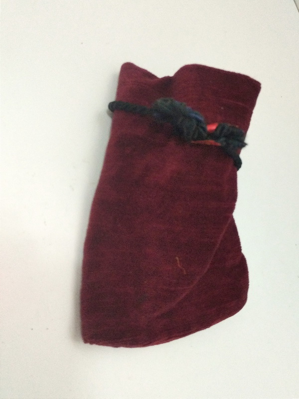 bolsa cordon antelina terciopelo saquito